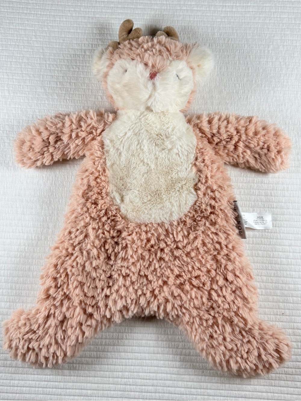 Ami Pink and Cream Deer Lovey Plush